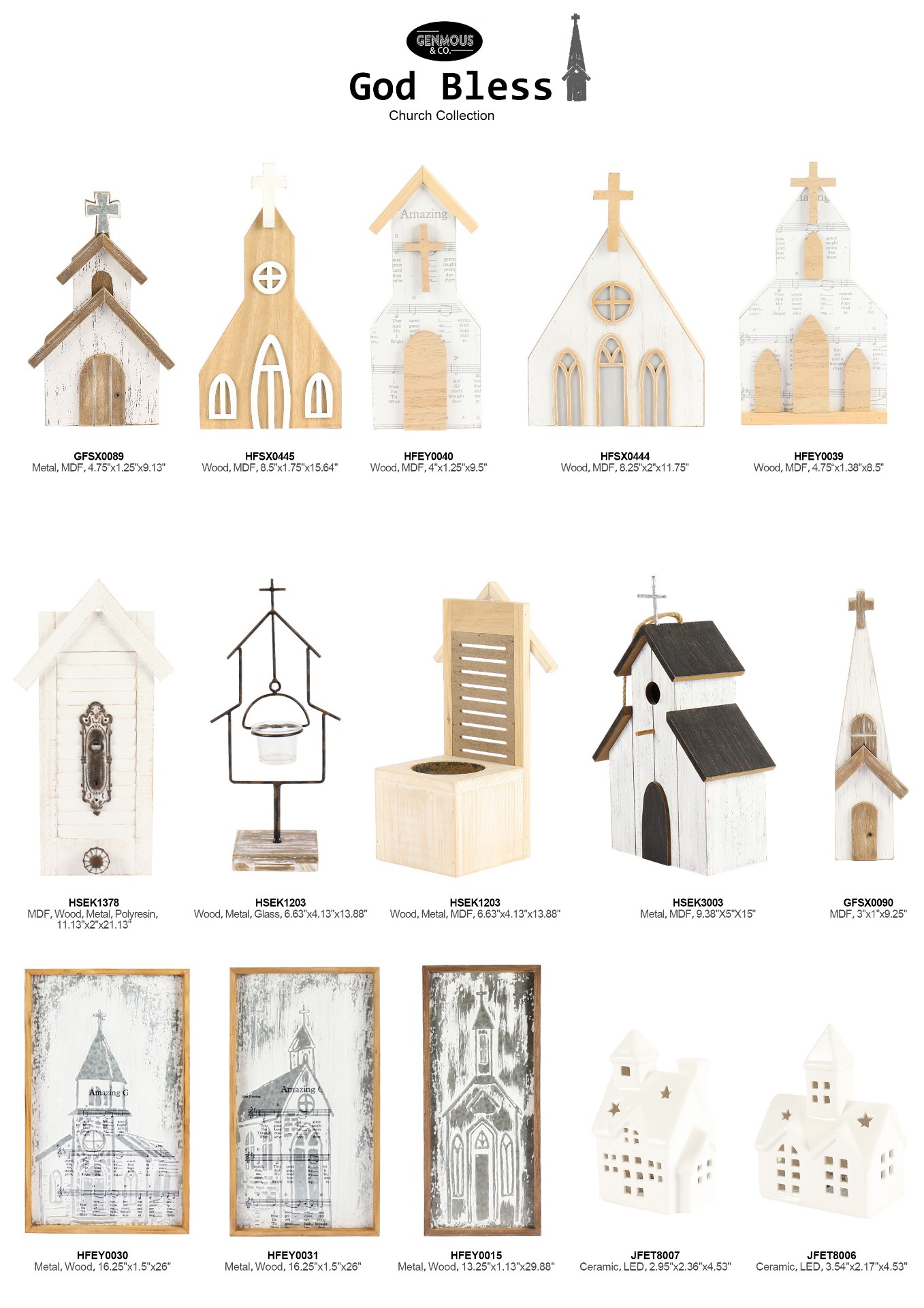 Catalog-GenMous God Bless Church Collection